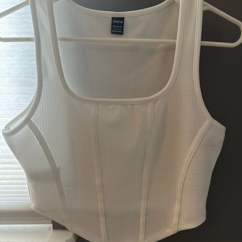 White & black top
